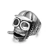 Vintage Punk Style Silver Skull Gothic Stainless Steel Ring