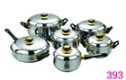Popular Style Hot Stainless Steel Cookware Set 12 PCS