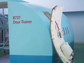 training door b737 aircraft system larger