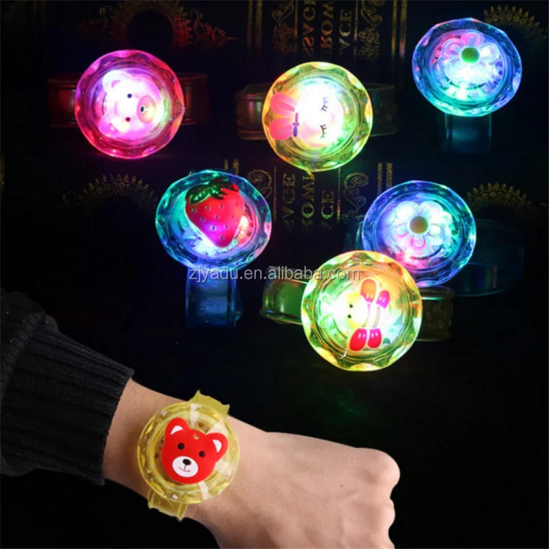 cartoon colorful watch led flashing light luminous bracelet for