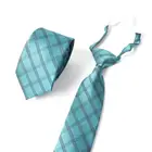 High quality grid uniform silk tie silk woven grid necktie fabric