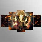 Fashion Ganesha Painting Abstract Print Modern Canvas Wall Art Poster Home Decor