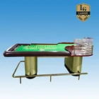 96 Inch Casino Deluxe Roulette Poker Table with Wood Legs And LCD Screen