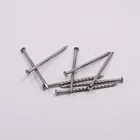 Plastic box packing for DIY shop flat head twist shank brushed stainless steel spiral spike nails
