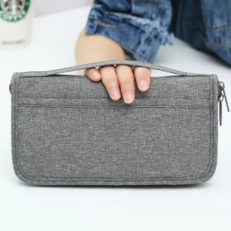 Travel Passport Cover Multifunction Wallet Document Organizer Cover Men Women Business ID Card Holder Case Wrist Strap PC0047 (10)