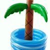 promotional custom made pvc inflatable palm tree cooler plastic plam tree beer bottle cooler ice cooler
