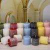 Classic Aromatherapy Candles Cylindrical Birthday Romantic Smokeless Candles Wedding Western Candlestick Column Wax