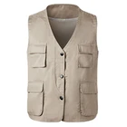 Vest Work Vest Multi-pocket Cargo Vest