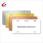 Sublimation Aluminum License Plate Blank for Signs Mirror Silver