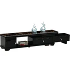 Design Living Room Furniture Lcd Led Modern Stainless Steel Glass Tv Stand