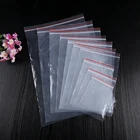 PE LDPE Clear Plastic Zipper Bag Resealable Zip bag Lock clear zip bag