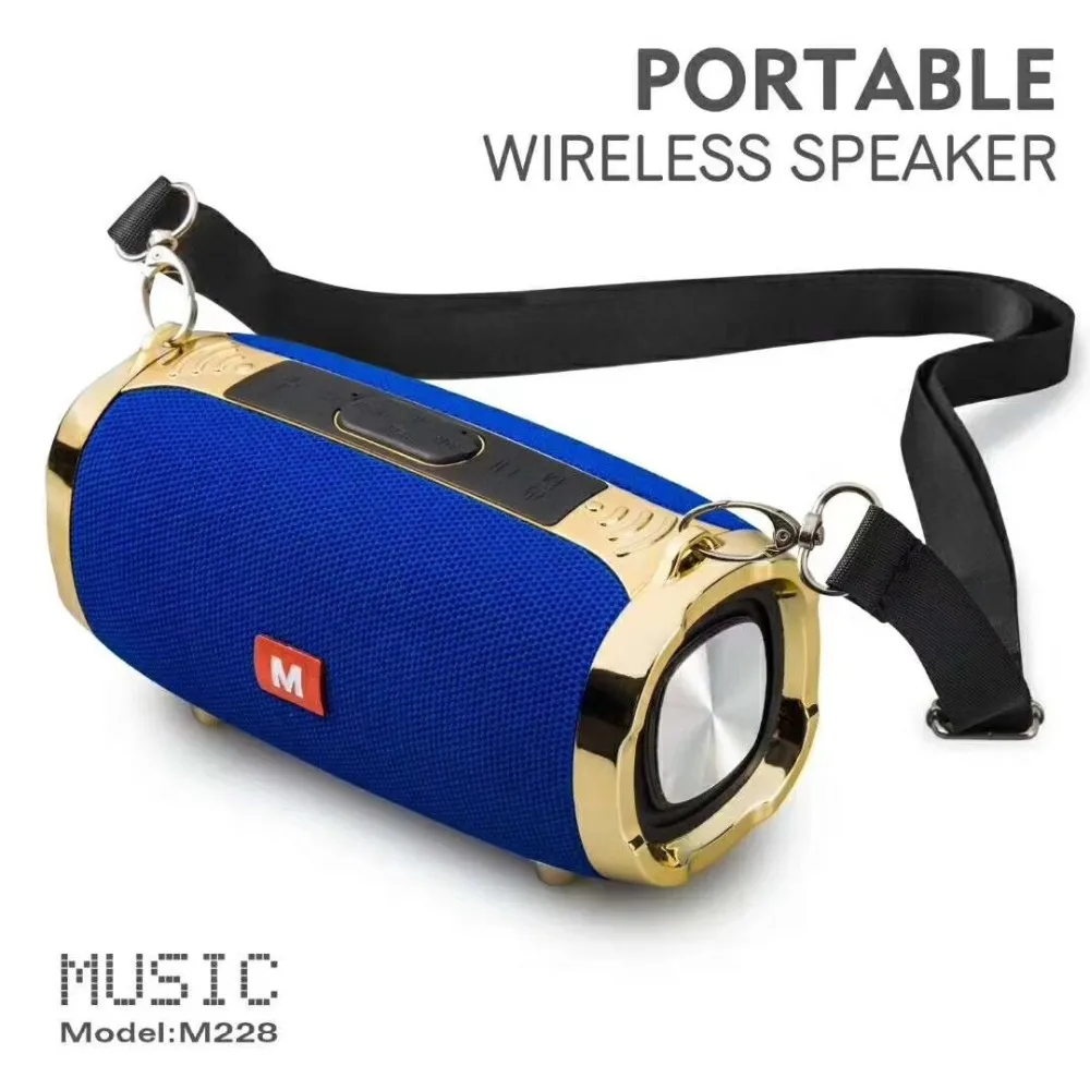 New M228 Wireless Blue tooth Speaker Subwoofer Portable Blue tooth Audio with TF u-disk outdoor speaker - ANKUX.COM