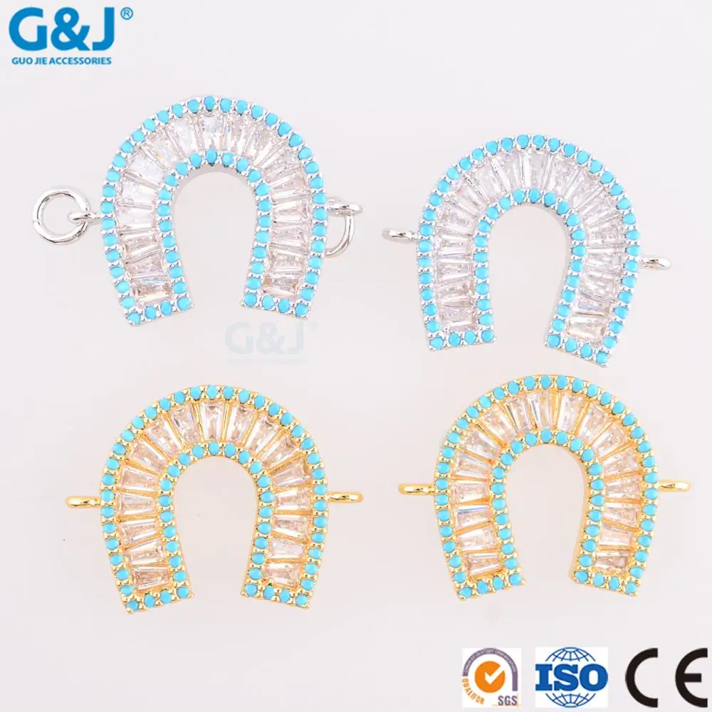 GuoJie brand wholesale high quality 2017new design girls U shape alphabets pendant