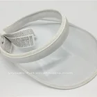 White Transparent Short Pvc Plastic Visor Cap/Hat