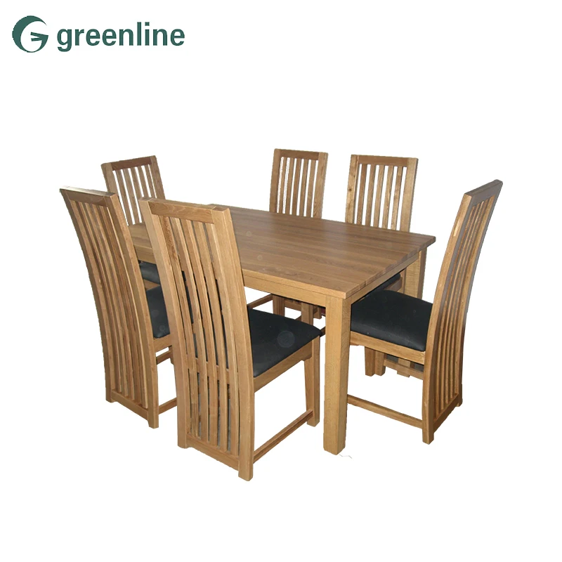 Oak With Fsc Certified Finger Joint Panels Solid Oak Dining Table