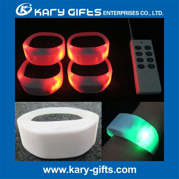 silicone flashing wristbands remote controlled bracelet rfid.jpg