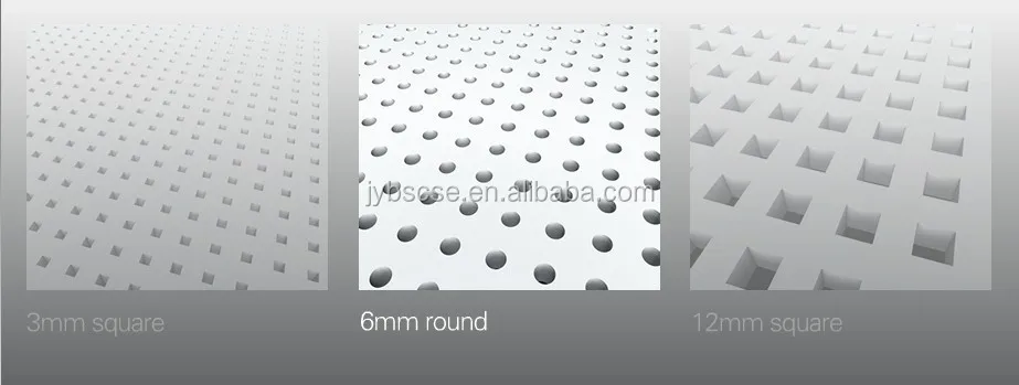 Tegular Acoustic Perforated Gypsum Ceiling Tiles Bevel