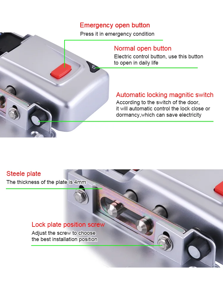 Witeasy L180 hot sale high quality wifi wireless door lock system with battery support