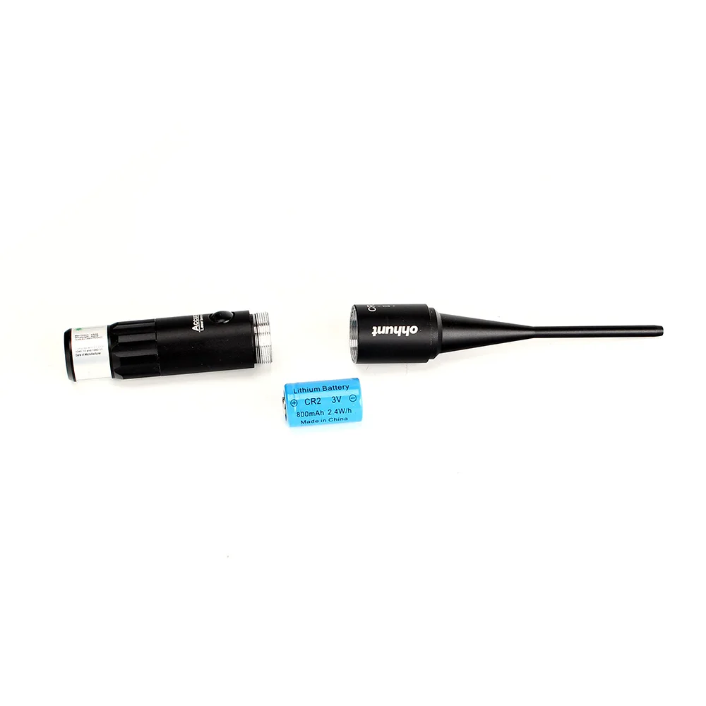 ohhunt Hunting Green Laser Boresighter Kits Green Dot Bore Sight with OnOff Switch for Shooting .22 to .50 Caliber Riflescope (7)