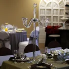 New design tall crystal candelabra for wedding event