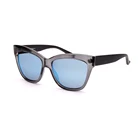 Polarized Mirrored Lenses Women Fashion Glasses Of UV400 Protection Cat Eye Sunglasses