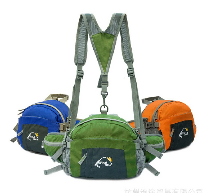 Highly quality men's outdoor sport waist packs camping bag sport hiking bag waterproof travel packs,multi function and color