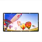 120inch Portable theater screen 16:9 fabric wall mounted simple projection screen
