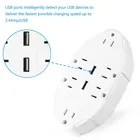 USB Multiple Outlet Switch Multiplier Port Plug Universal Electric Plugs Plate