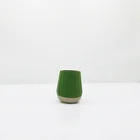 Eco-friendly jar customized natural stone concrete candle holder