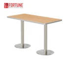 Durable model style wood and steel high top rectangular commercial dining table with price