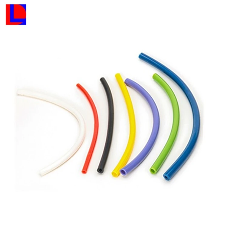 Colore personalizzato e dimensioni della gomma di silicone tubo flessibile e morbido sottile