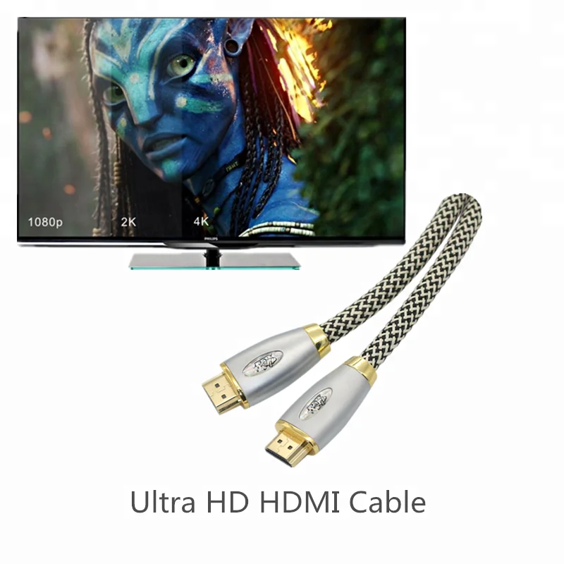 Wholesale 50 Feet Ultra Golden HDMI 2.0V Cable Support 4K 2160P,1080P,3D,Audio Return and Ethernet - ANKUX.COM