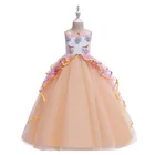 EGM102 Fashion kids party in stock ball gown evening dress