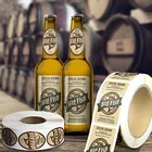 Waterproof Feature and Paper Material wine bottles colorful labels