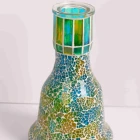 colorful shisha mosaic glass hookah glass bottle