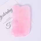 Custom Logo Rose Quartz Face Body Gua Sha Neck Shoulder Massager