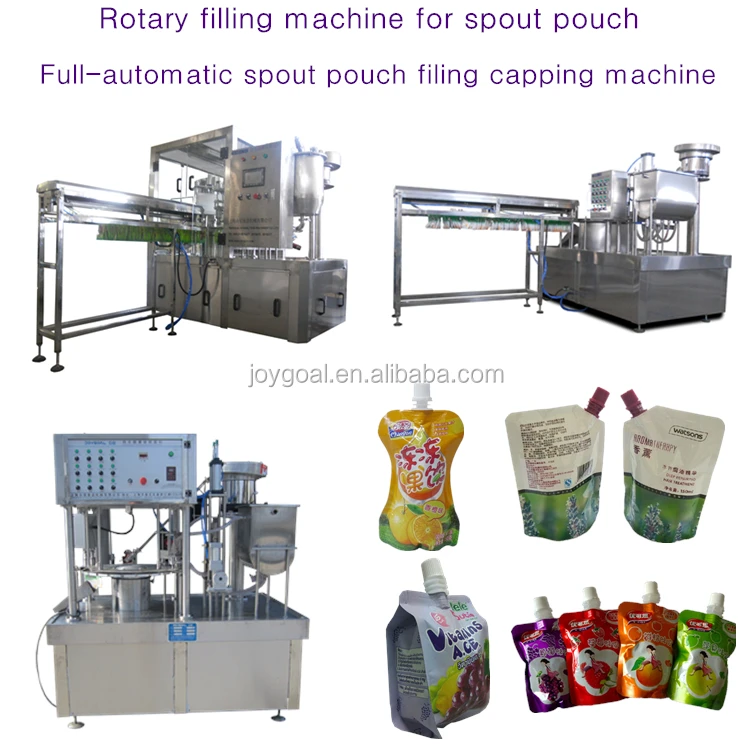 spout pouch filling capping machine