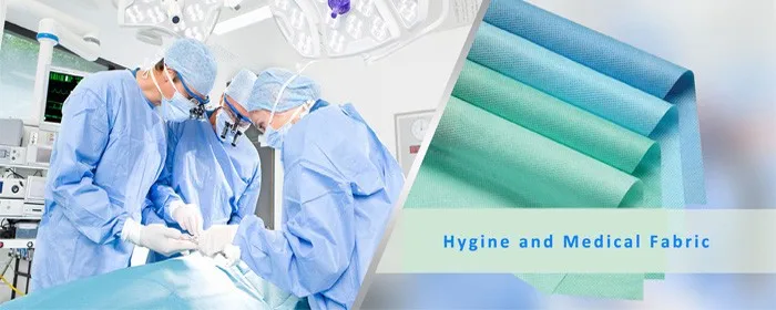 Spun bonded 100% Polypropylene Surgical SMS SMMS Nonwoven Fabric for Medical