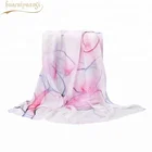 Hot Selling Fashion Printing Multicolor Ladies Office Chiffon Silk Scarf
