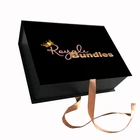Luxury Customized Logo Glitter Bundle Hair Extension Packaging Box With Logo