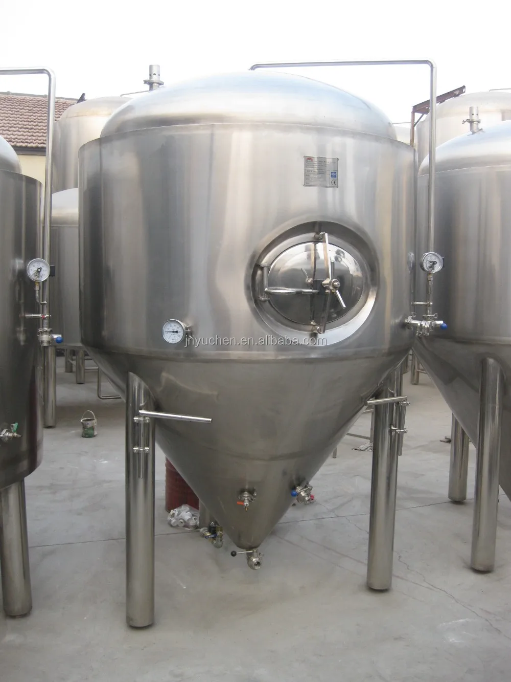 2000L Dimple cooling jackets beer conical fermenter, beer fermentation tank