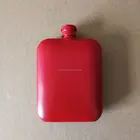 Amazon hot selling 304 stainless steel square hip flask whiskey man flask with color painted