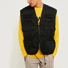 Fashion Wholesale Custom high quality Renewal Vintage Surplus Black cargo utility biker vests
