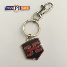 New design customized manufacturer metal keychain fansion shape logo no MOQ high polish sliver animal key rings