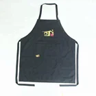 Adult black plain cotton apron,Poly/cotton bib Apron
