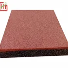 Anti-UV rubber mat for playground Non-slip school playground rubber floor outdoor rubber tile