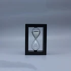 custom adjustable sand timer wood frame hour glass for wedding decoration