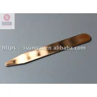 Shiny Reflective Brass Color Stainless Steel Customisable Collar Stay