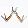 CS-001 Wood Handle Multi Gardening Tool Folding Garden Scissors