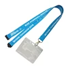 Funny Customised Cheap Bulk Polyester Badge Reel ID Card Ribbon Lanyard Printing Neck Strap With Card Holder No Minimum Order